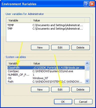 Classpath window