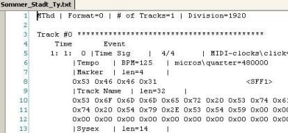 MIDI File DisAssembler